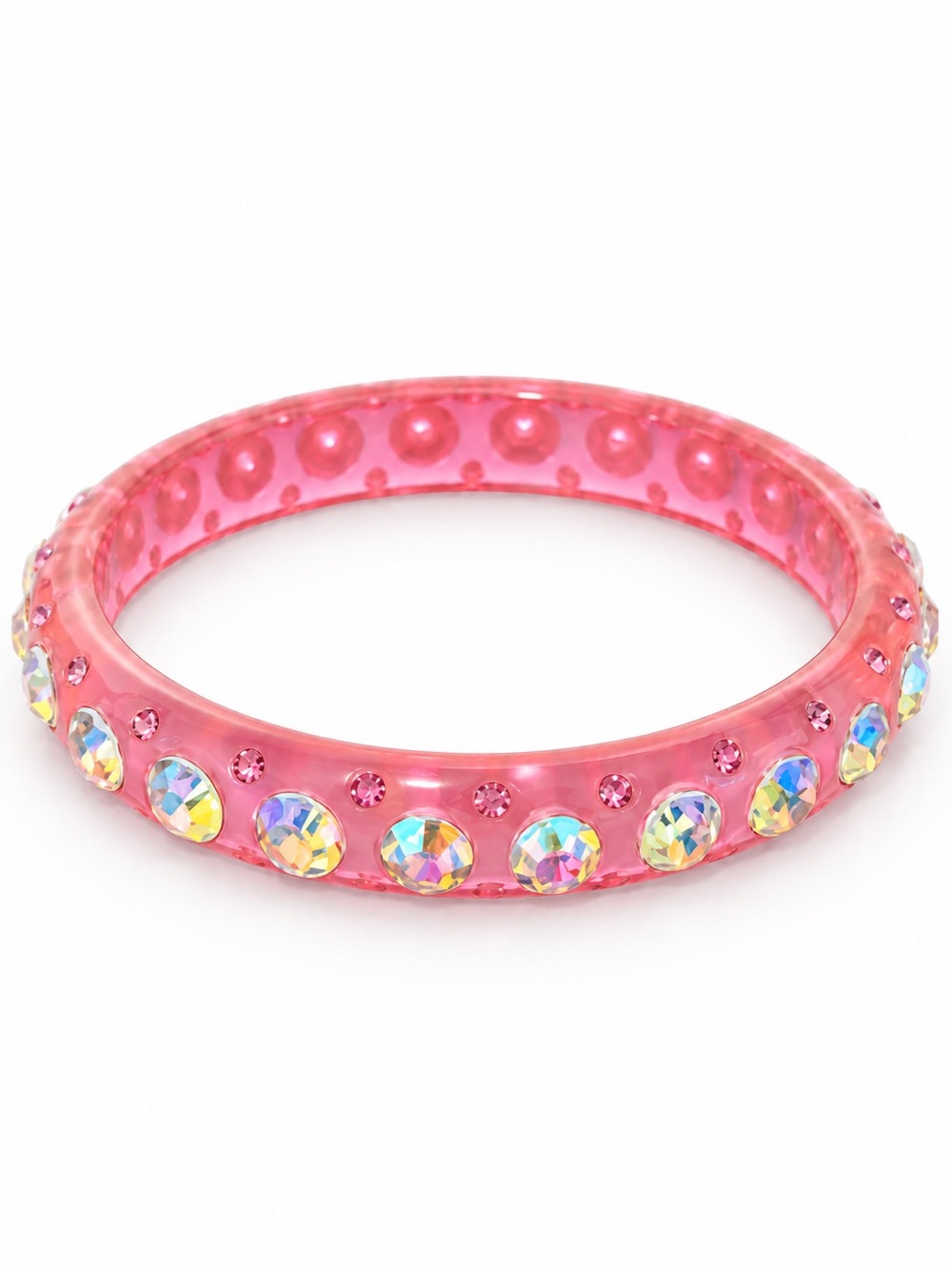 Acrylic crystal bangle bracelet NWT